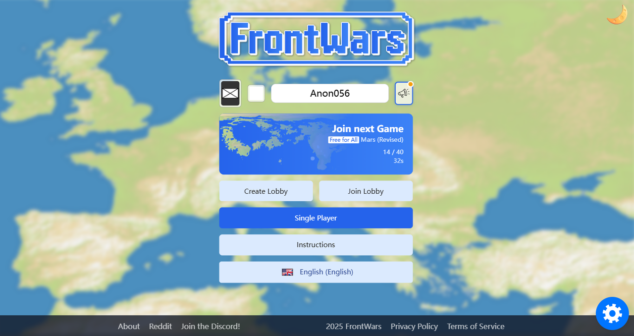 FrontWars.io battlefield